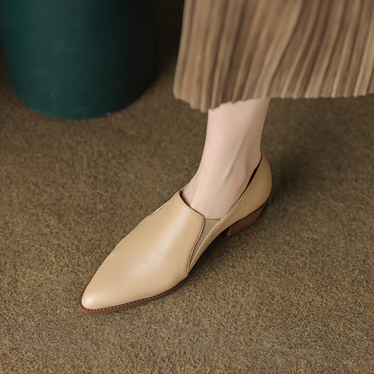 Women's Minimalist Pointed Toe Slip-On Flat Shoes