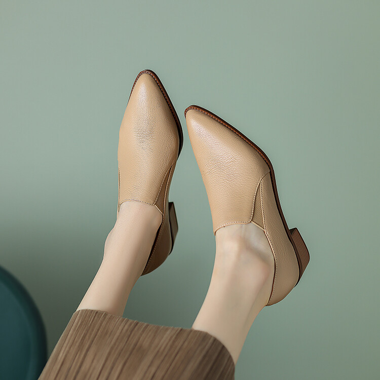 Women's Minimalist Pointed Toe Slip-On Flat Shoes