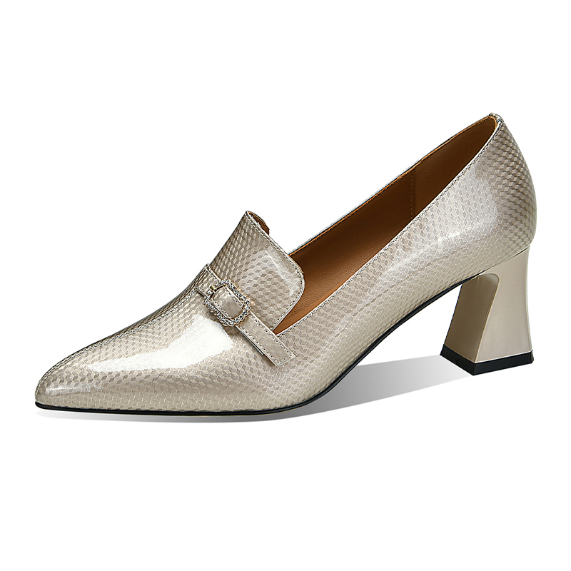 20241212163053825202412121630538257_750.jpg Deep Mouth Flat Shoes for Women - Champagne Black - 2025 Spring