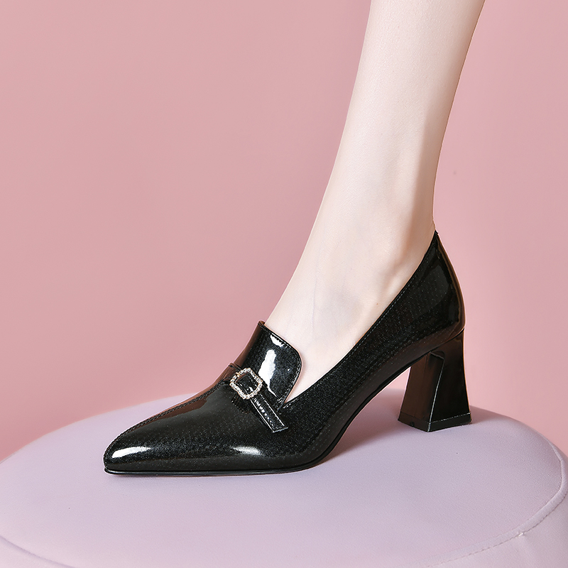 202412121630583482024121216305834811_750.jpg Deep Mouth Flat Shoes for Women - Champagne Black - 2025 Spring