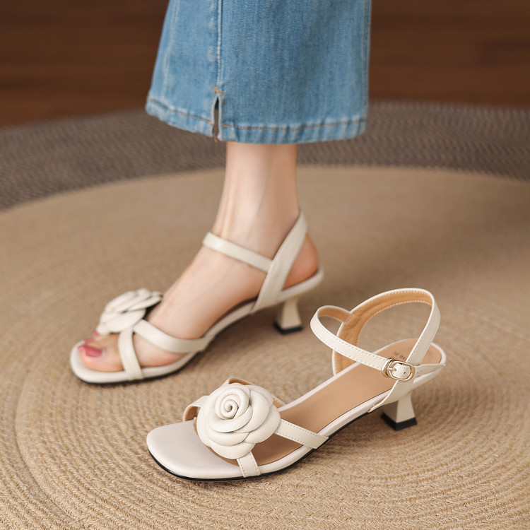 20260516842462054_750.jpg Women's Low Heel Open Toe Sandals with Sheepskin Upper and Sole